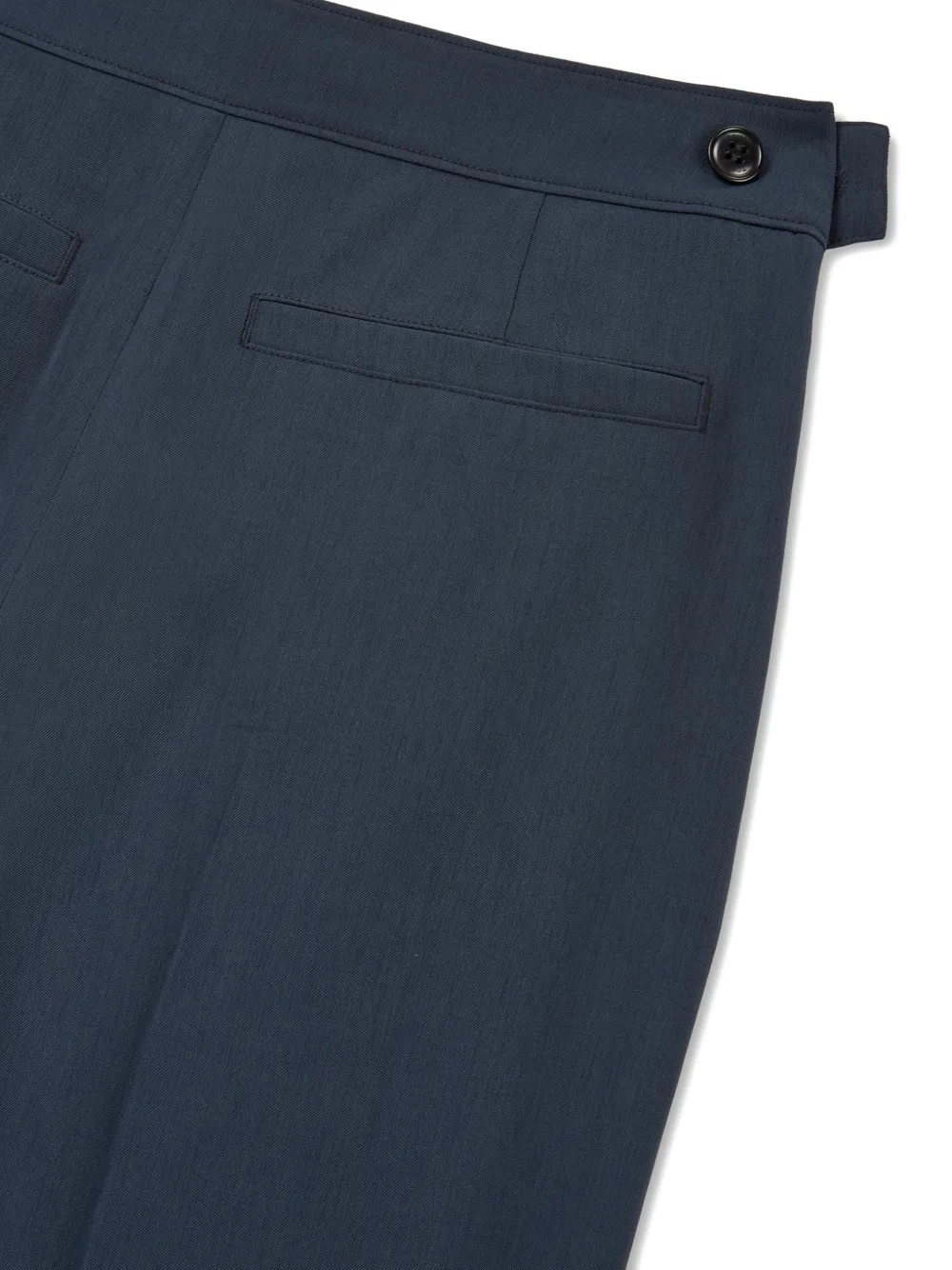 TOMBOY Plooibroek met wijde pijpen Blauw