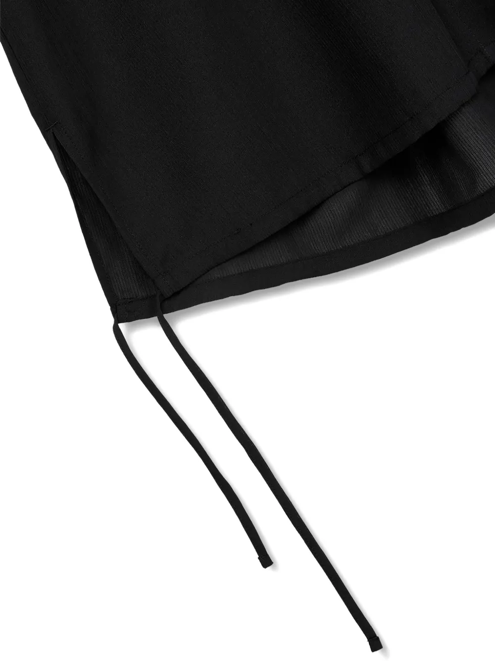 TOMBOY Overhemd met trekkoord en borstzak Zwart