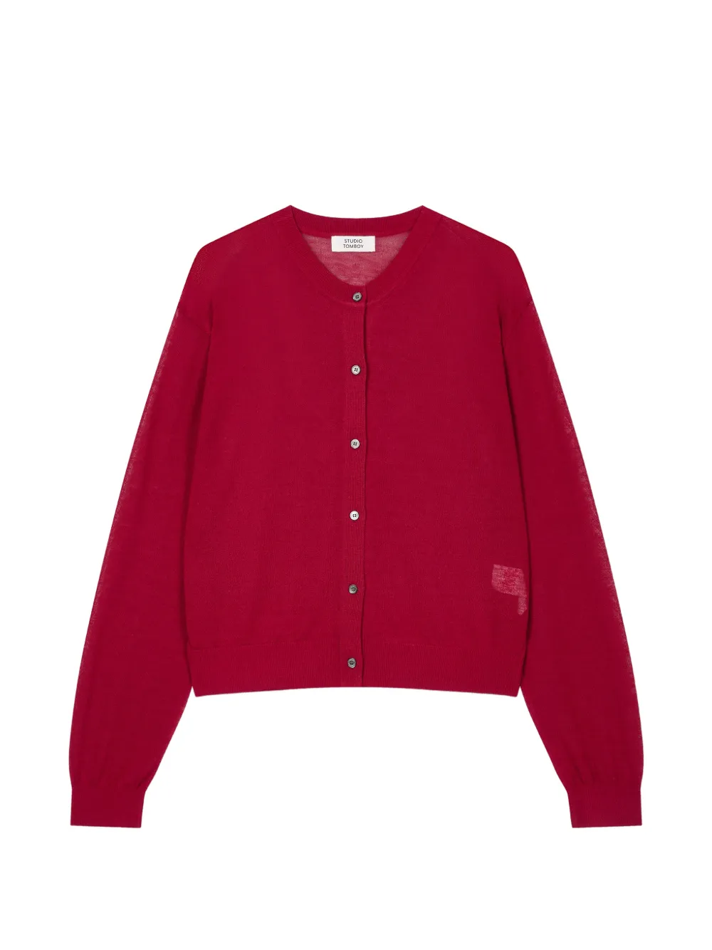 TOMBOY button-up knitted cardigan - Red