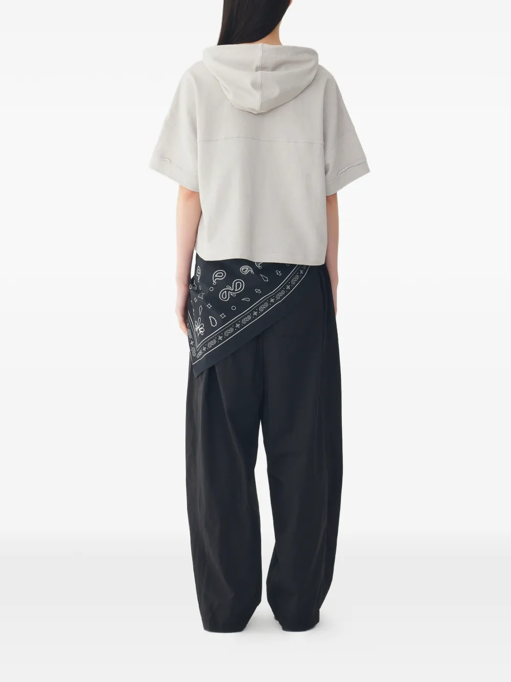 TOMBOY Broek met elastische taille en trekkoord Zwart