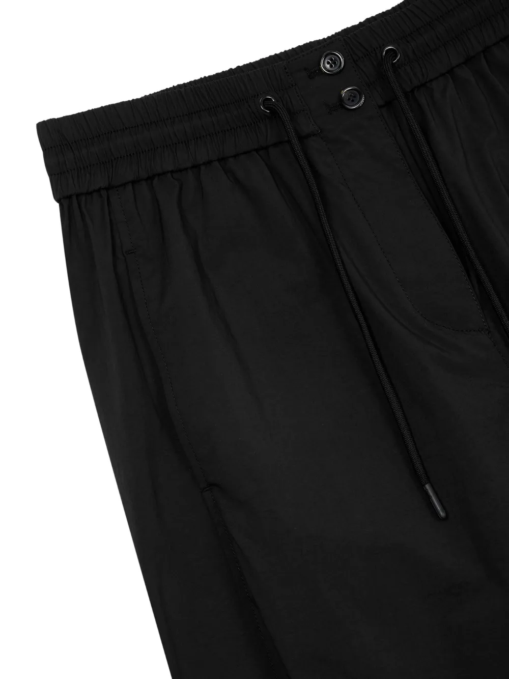 TOMBOY Broek met elastische taille en trekkoord Zwart