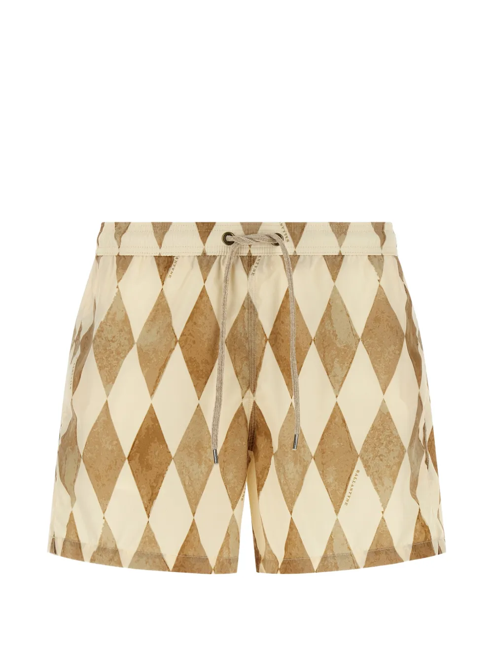 Ballantyne diamond-pattern drawstring swim shorts - Toni neutri