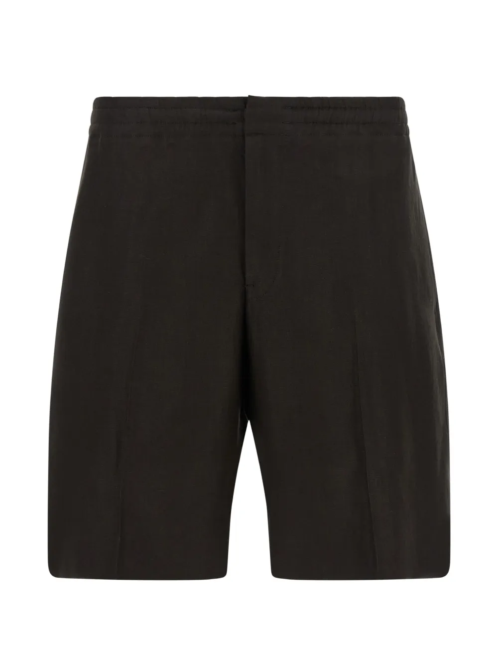 Zegna pleated elasticated-waist tailored shorts - Marrone