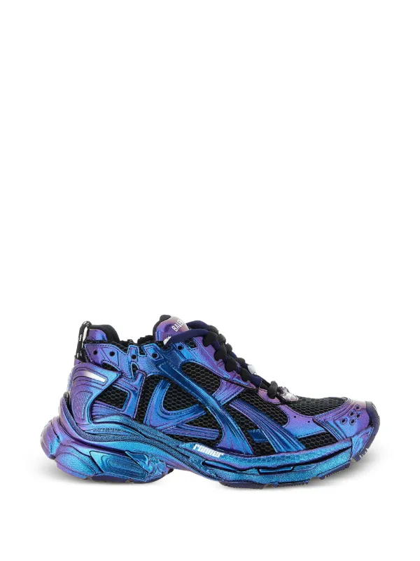 Balenciaga Runner Iridescent Shoes in Purple