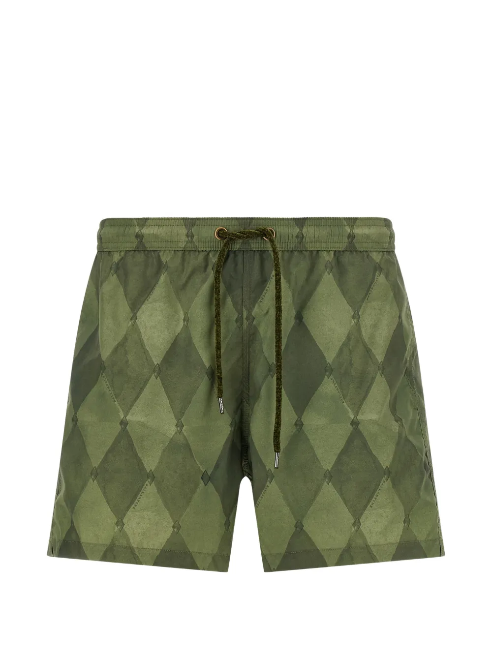 Ballantyne diamond-pattern swim shorts - Verde