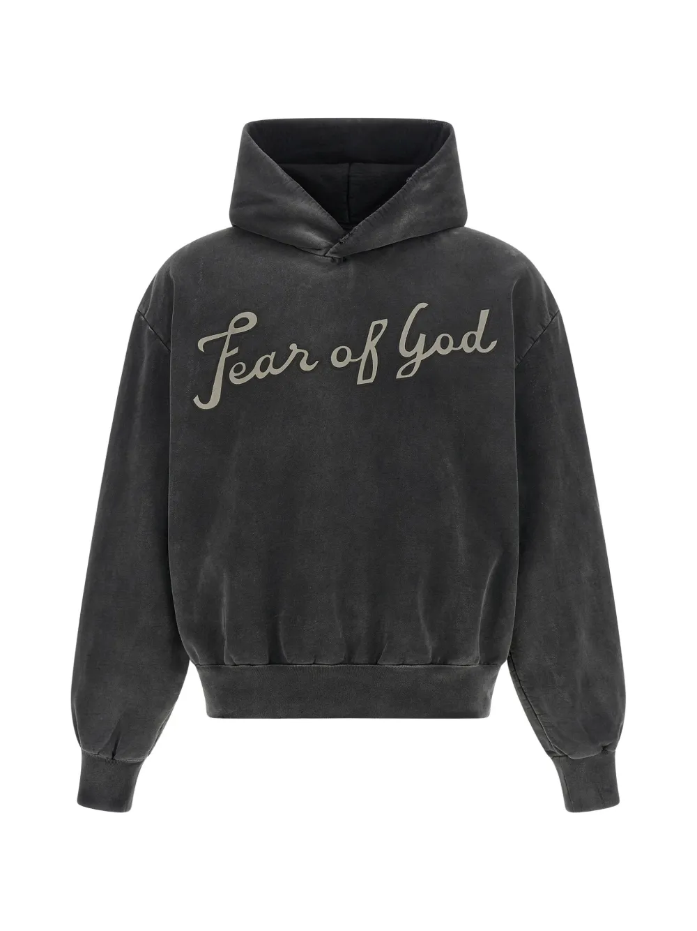 Fear Of God graphic-print cotton hoodie - Grey