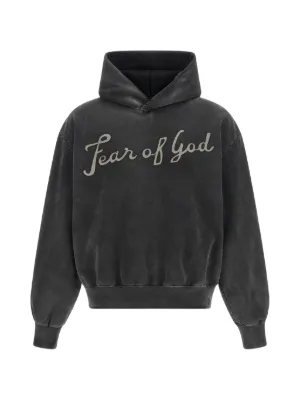 FEAR OF GOD ESSENTIALS logo-print Hoodie | Black | FARFETCH RO
