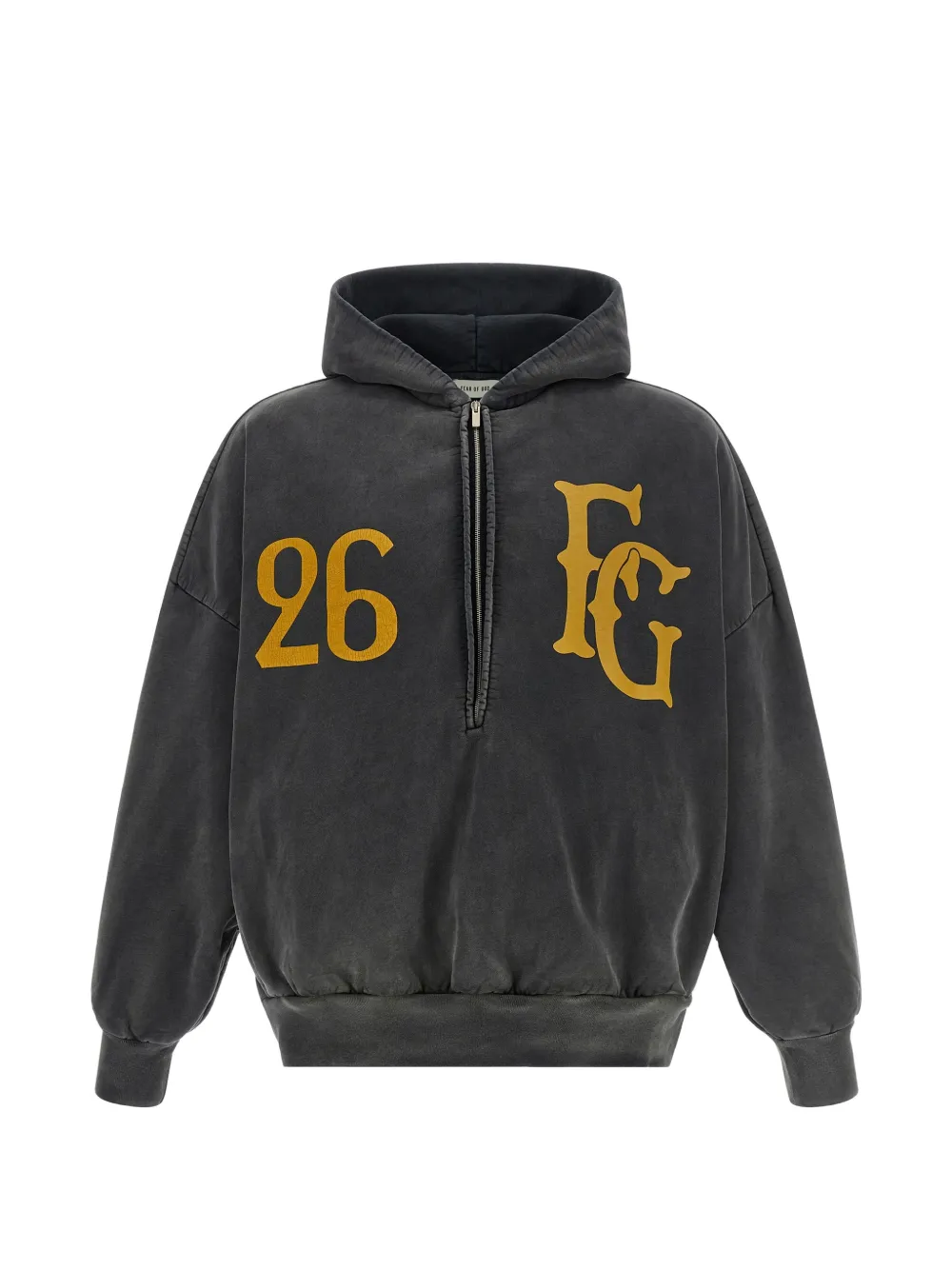 Fear Of God Baseball Club half-zip hoodie - Grey