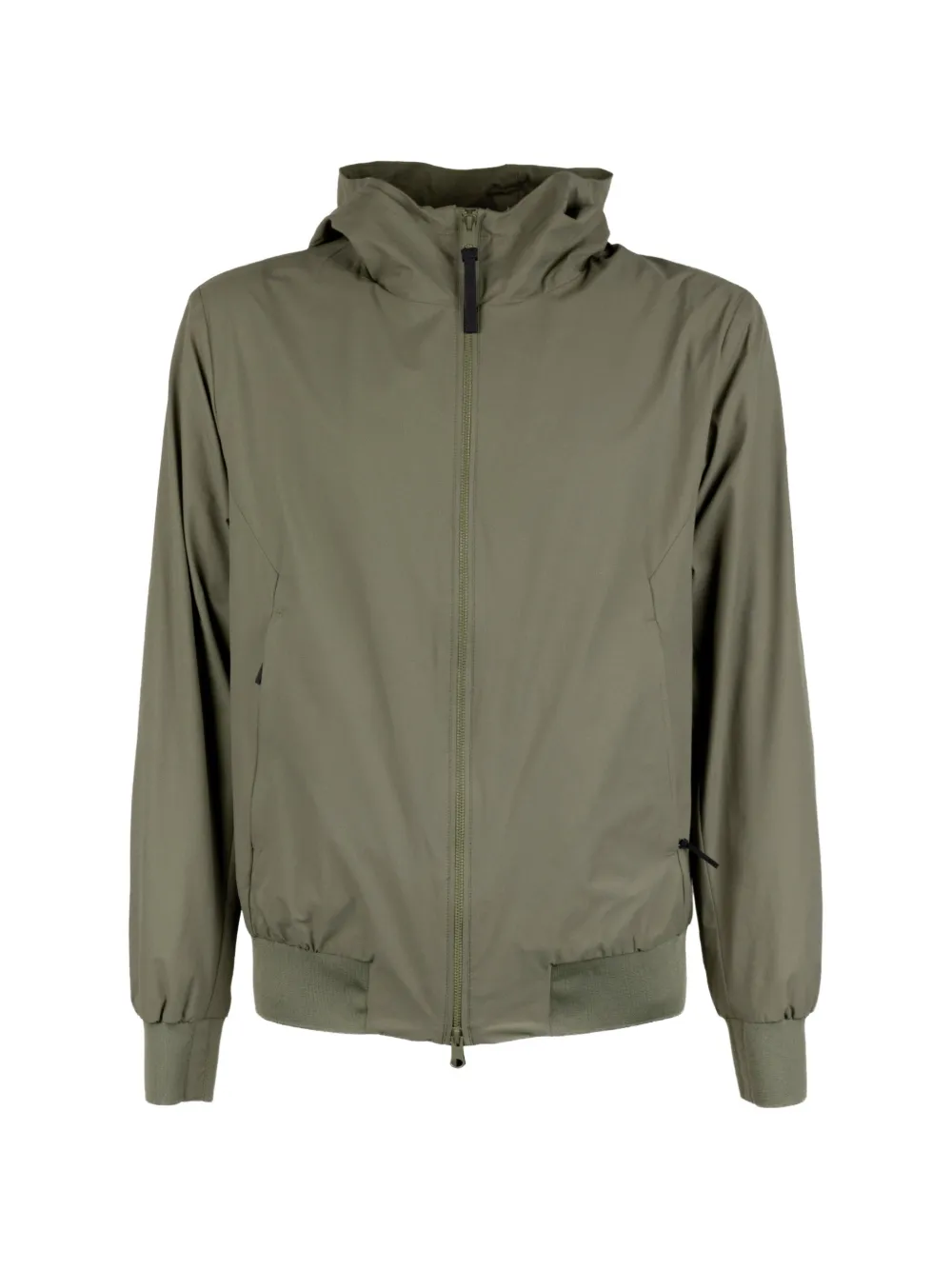 People Of Shibuya hooded ribbed-trim jacket - Verde