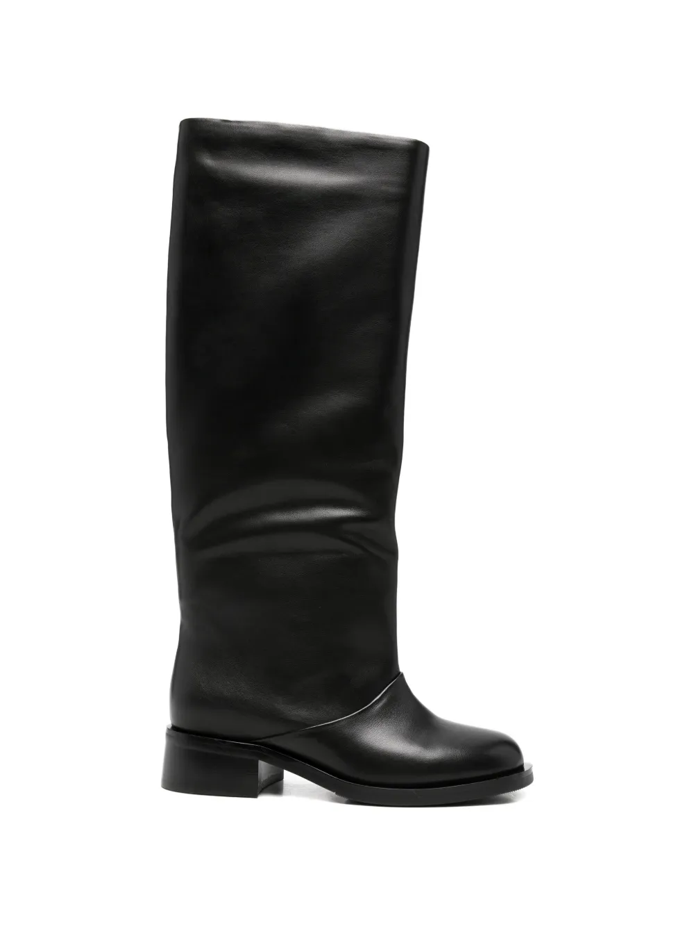 round-toe knee-high boots