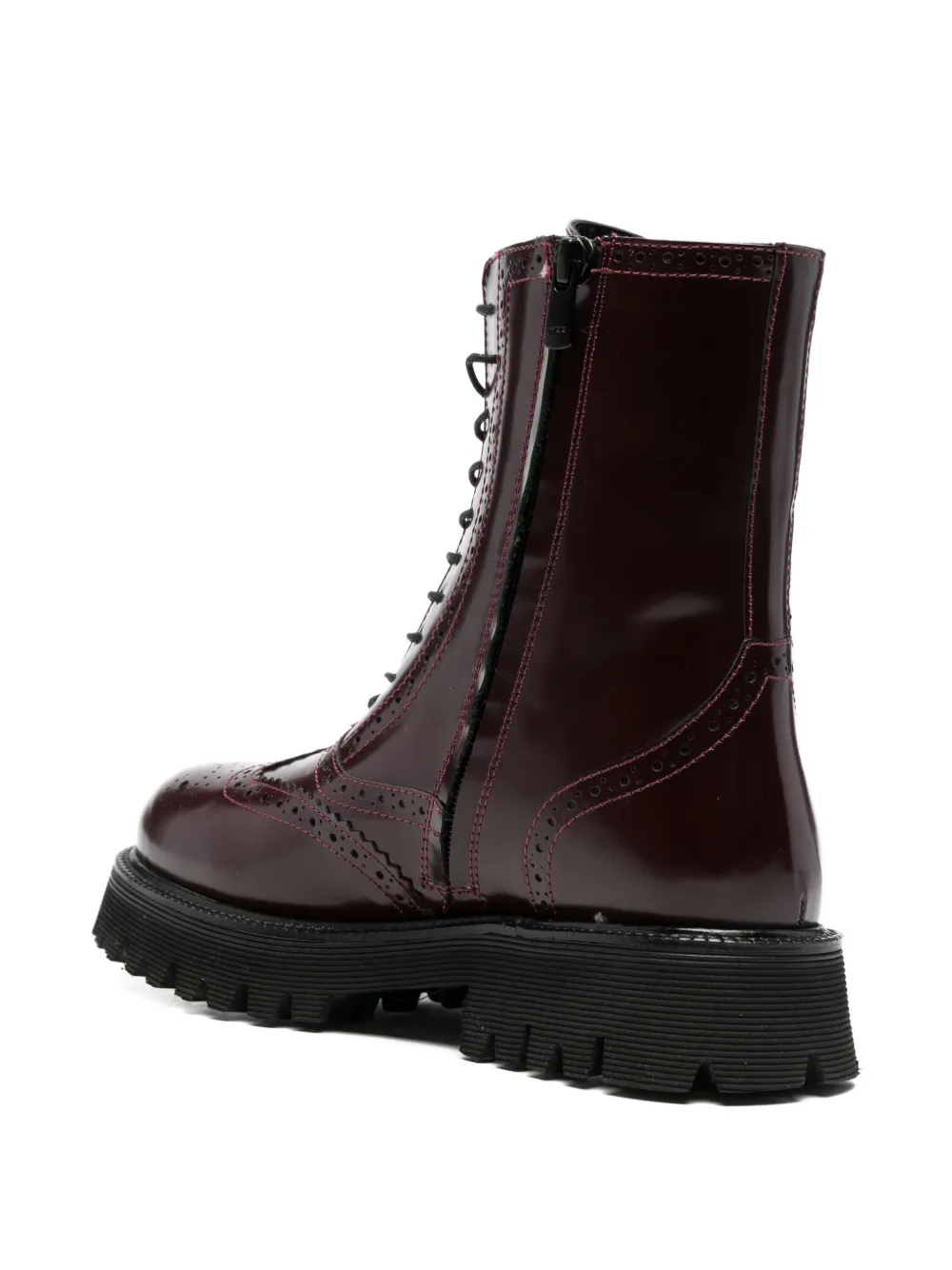 ADRIANNA FERETTI Laarzen met brogue detail Rood