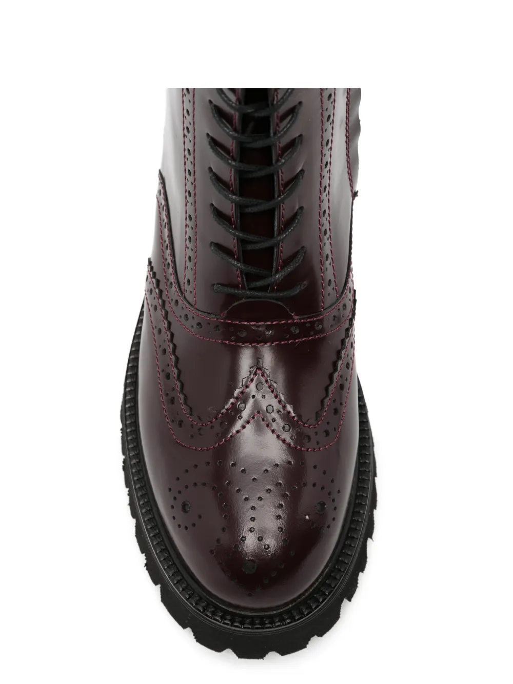 ADRIANNA FERETTI Laarzen met brogue detail Rood