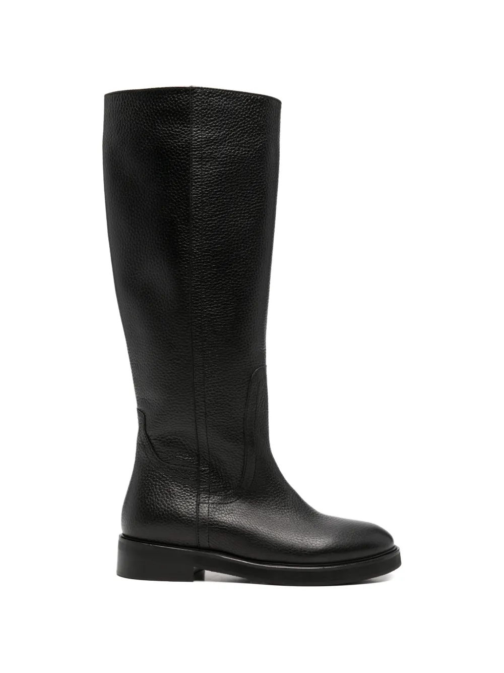 block-heel knee-high boots