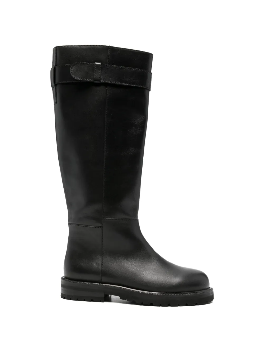 leather knee-high boots