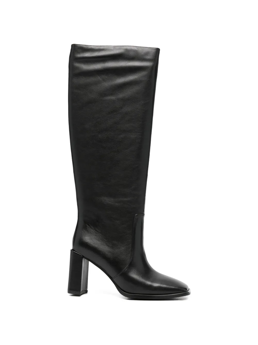 square-toe block-heel boots