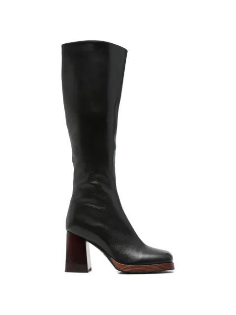 ADRIANNA FERETTI square-toe platform boots