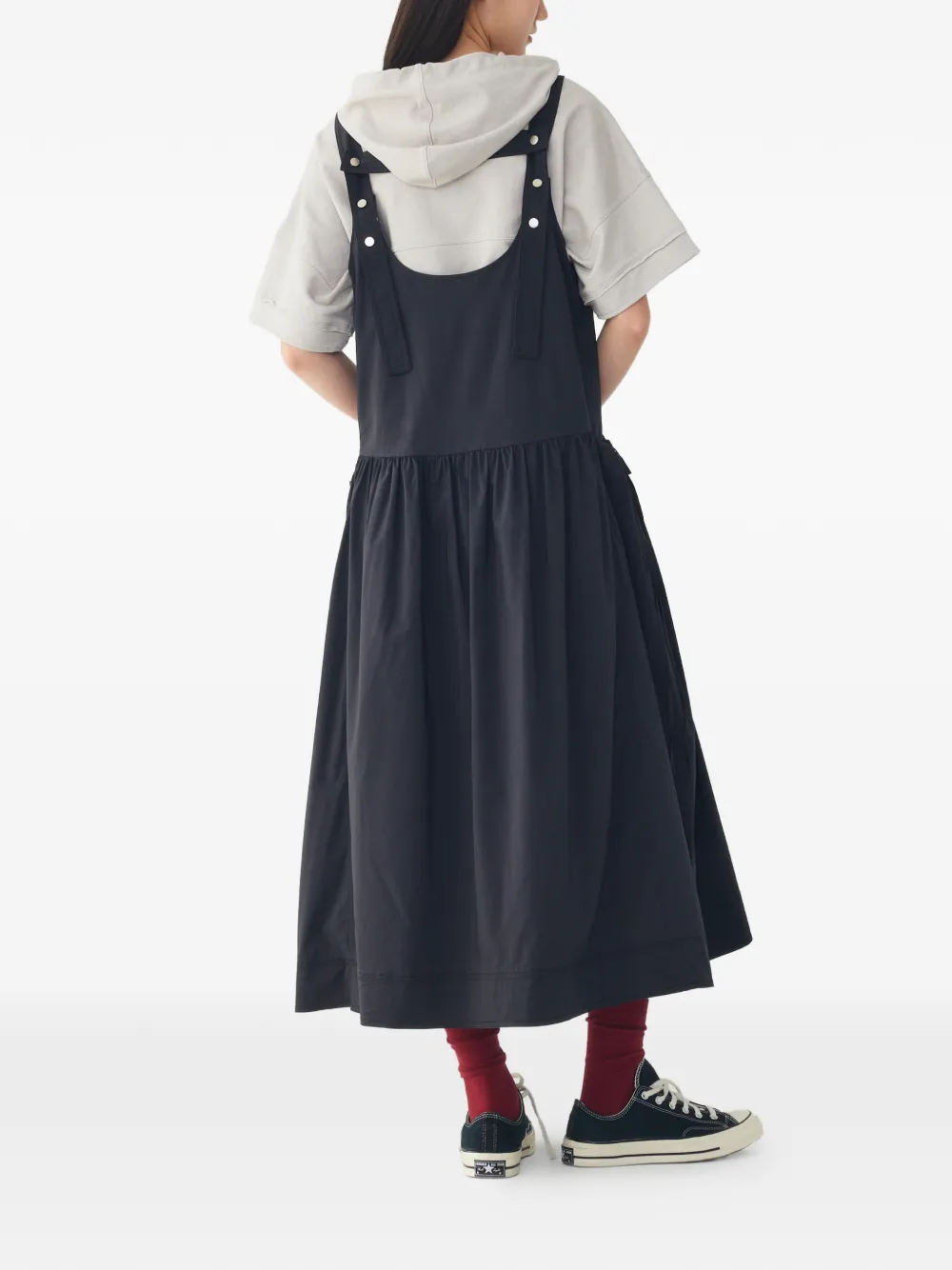 TOMBOY Jurk met trekkoordtaille Zwart