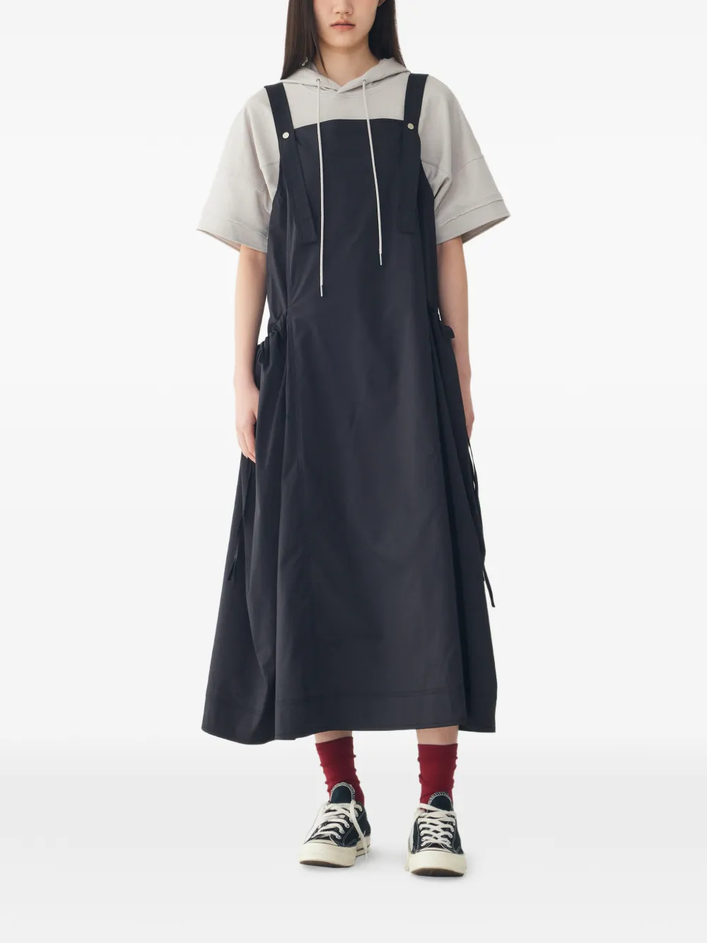TOMBOY Jurk met trekkoordtaille Zwart