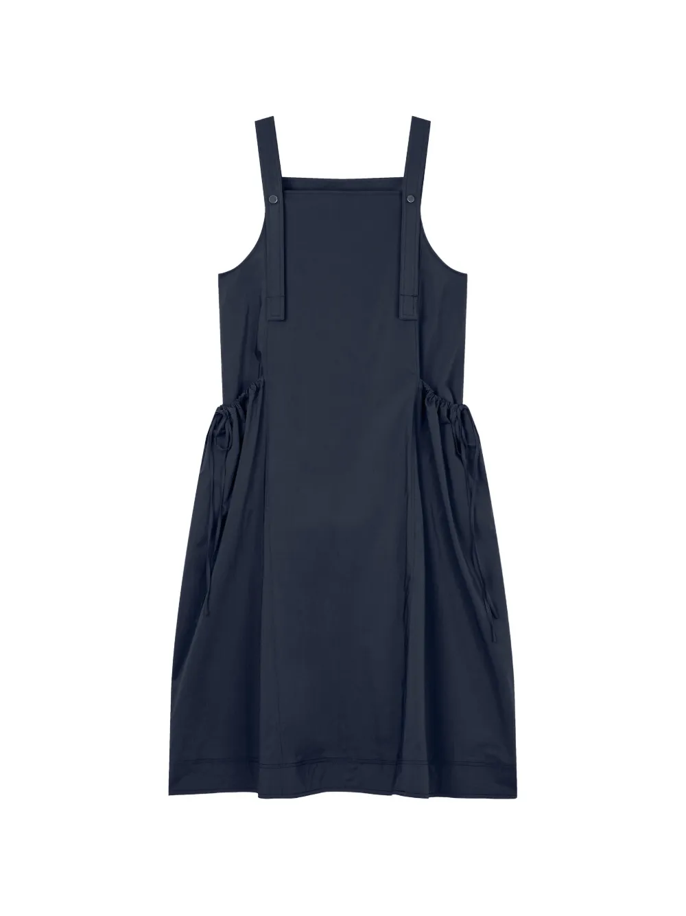 TOMBOY drawstring-waist pinafore dress - Nero