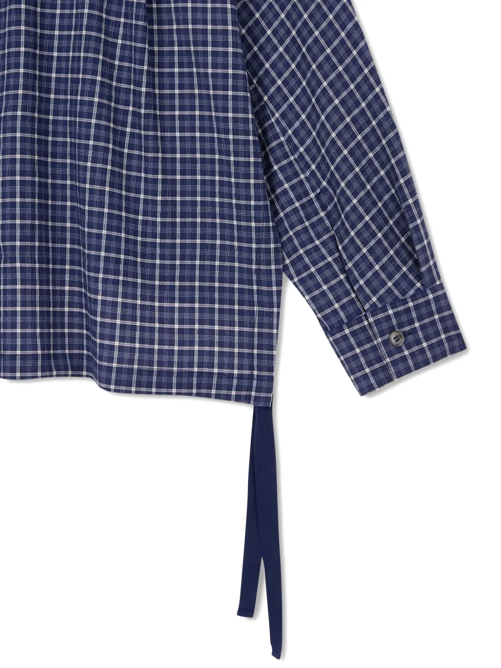 TOMBOY Geruite hoodie met trekkoord Blauw