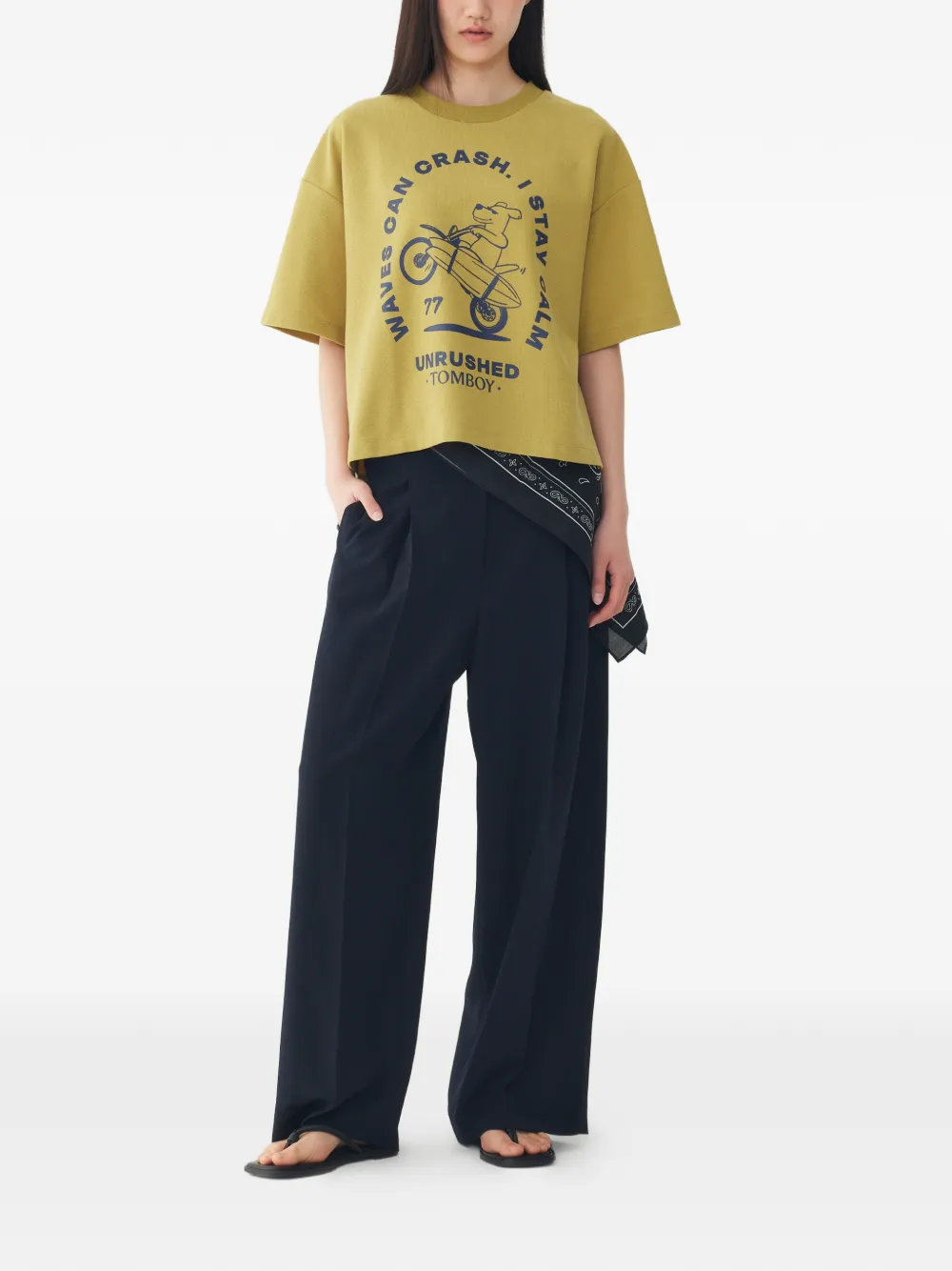 TOMBOY Plooibroek met trekkoord Blauw