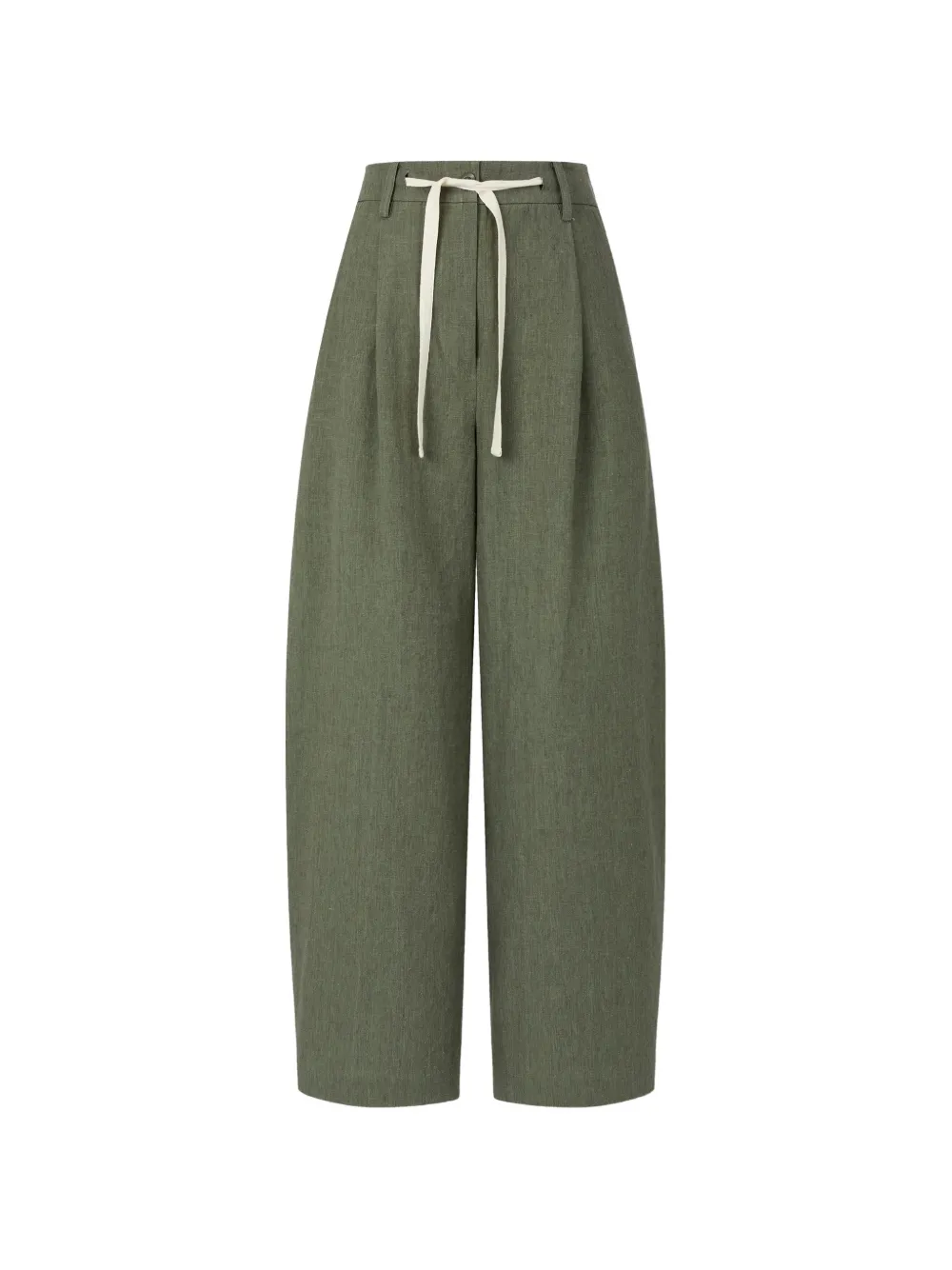TOMBOY pleated drawstring trousers - Verde
