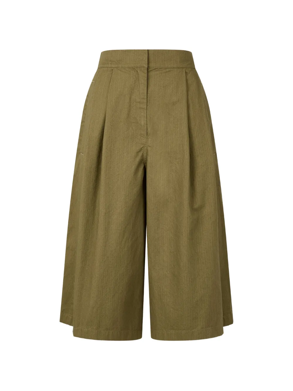TOMBOY pleated elasticated-waist trousers - Grün