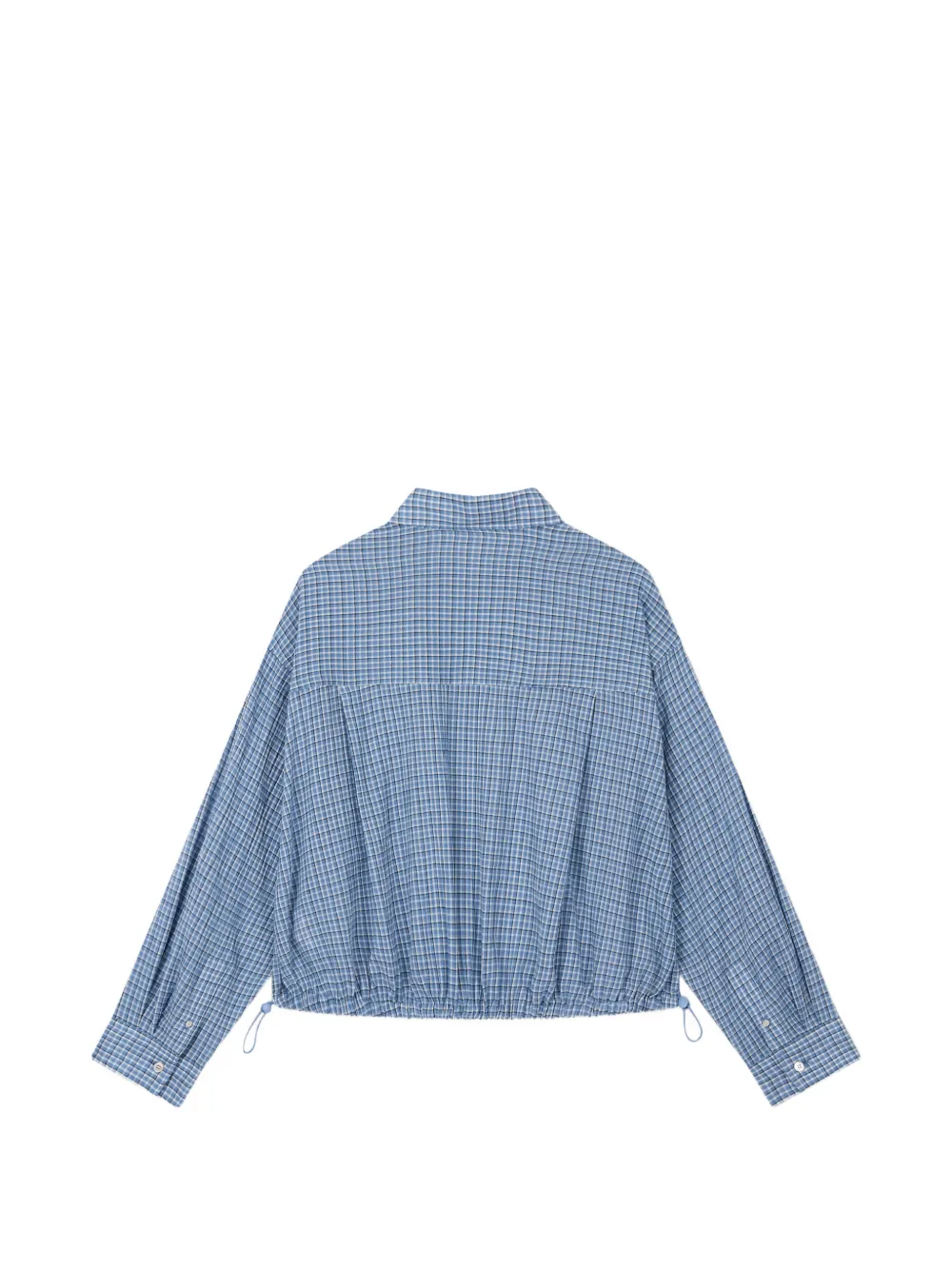 TOMBOY Geruit overhemd met trekkoord Blauw