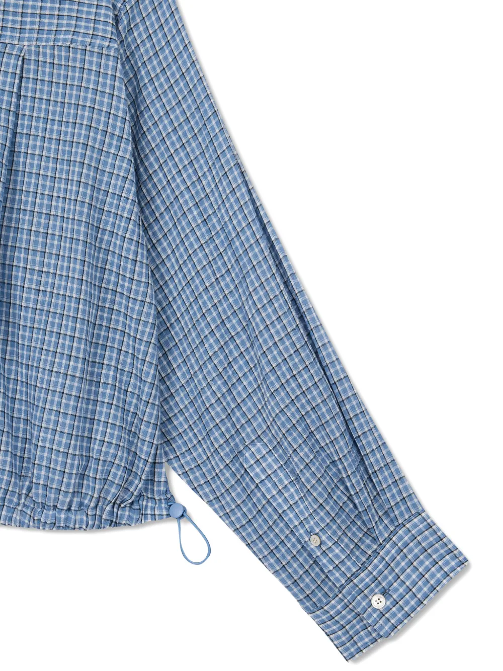 TOMBOY Geruit overhemd met trekkoord Blauw