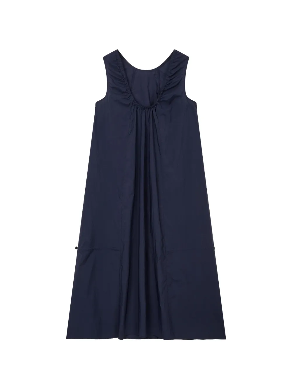 Tomboy Drawstring-detail Sleeveless Dress In Blue