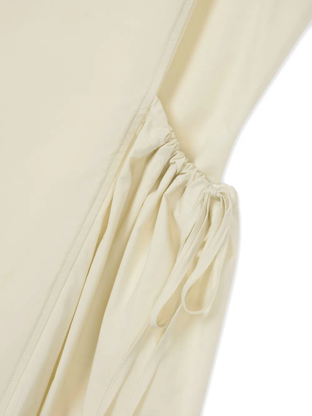 TOMBOY Jurk met trekkoordtaille Beige