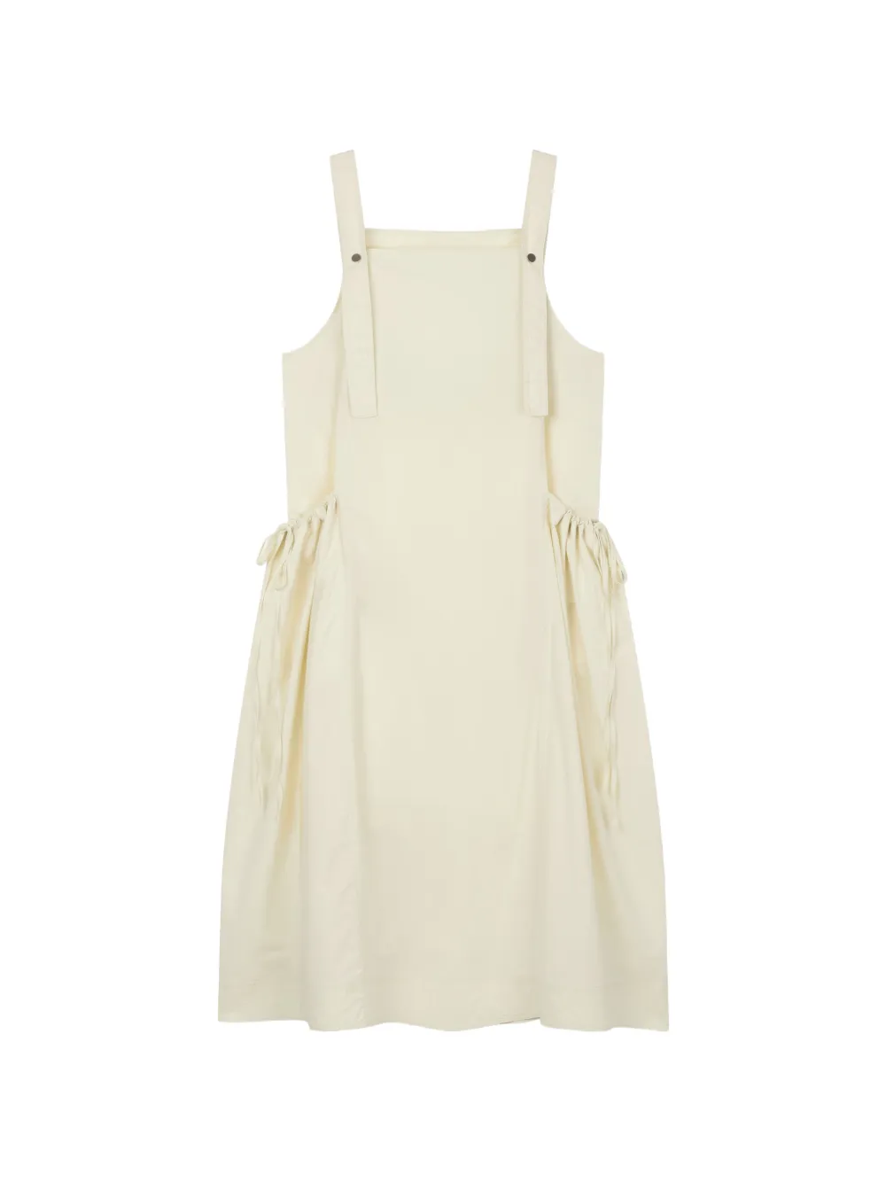 Tomboy Drawstring-waist Apron-style Dress In Neutral