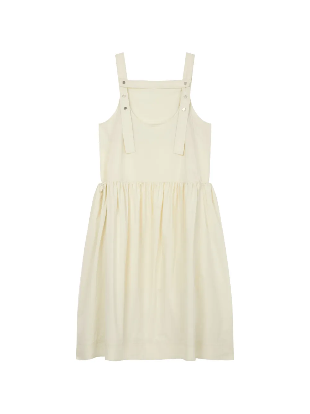 TOMBOY Jurk met trekkoordtaille Beige