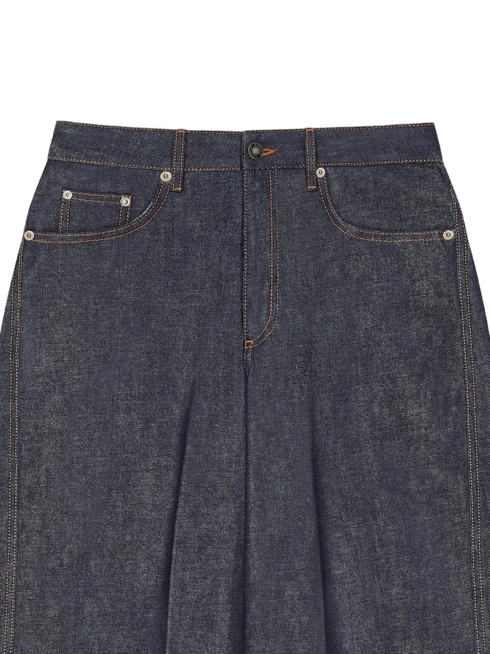 Givenchy Gerafelde jeans met omgeslagen pijpen Blauw