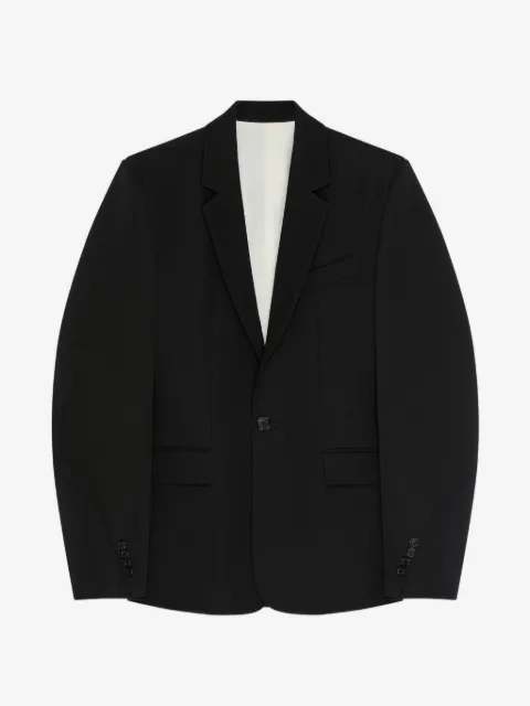 Givenchy بليزر بصف أزرار وطية صدر واحدة