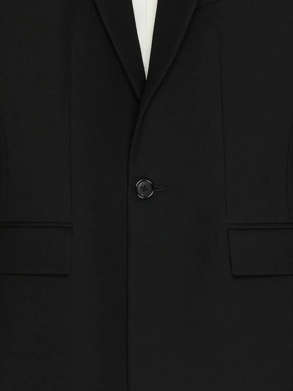 Givenchy Blazer met enkele rij knopen en gekerfde revers Zwart