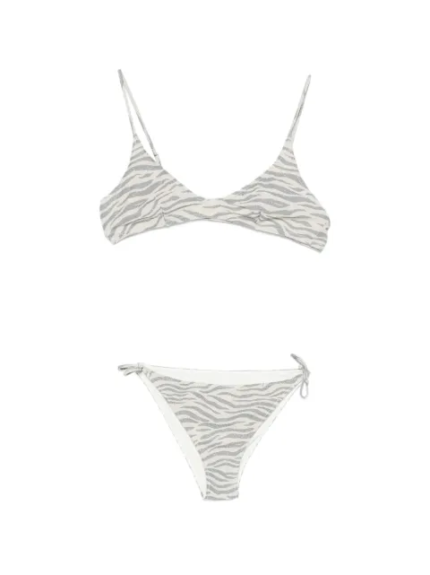 MC2 Saint Barth Kids Paloma JR zebra-print bikini
