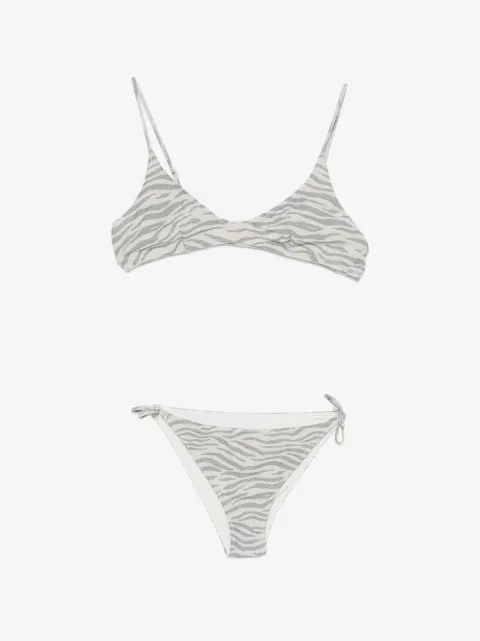 MC2 Saint Barth Kids Paloma JR zebra-print bikini