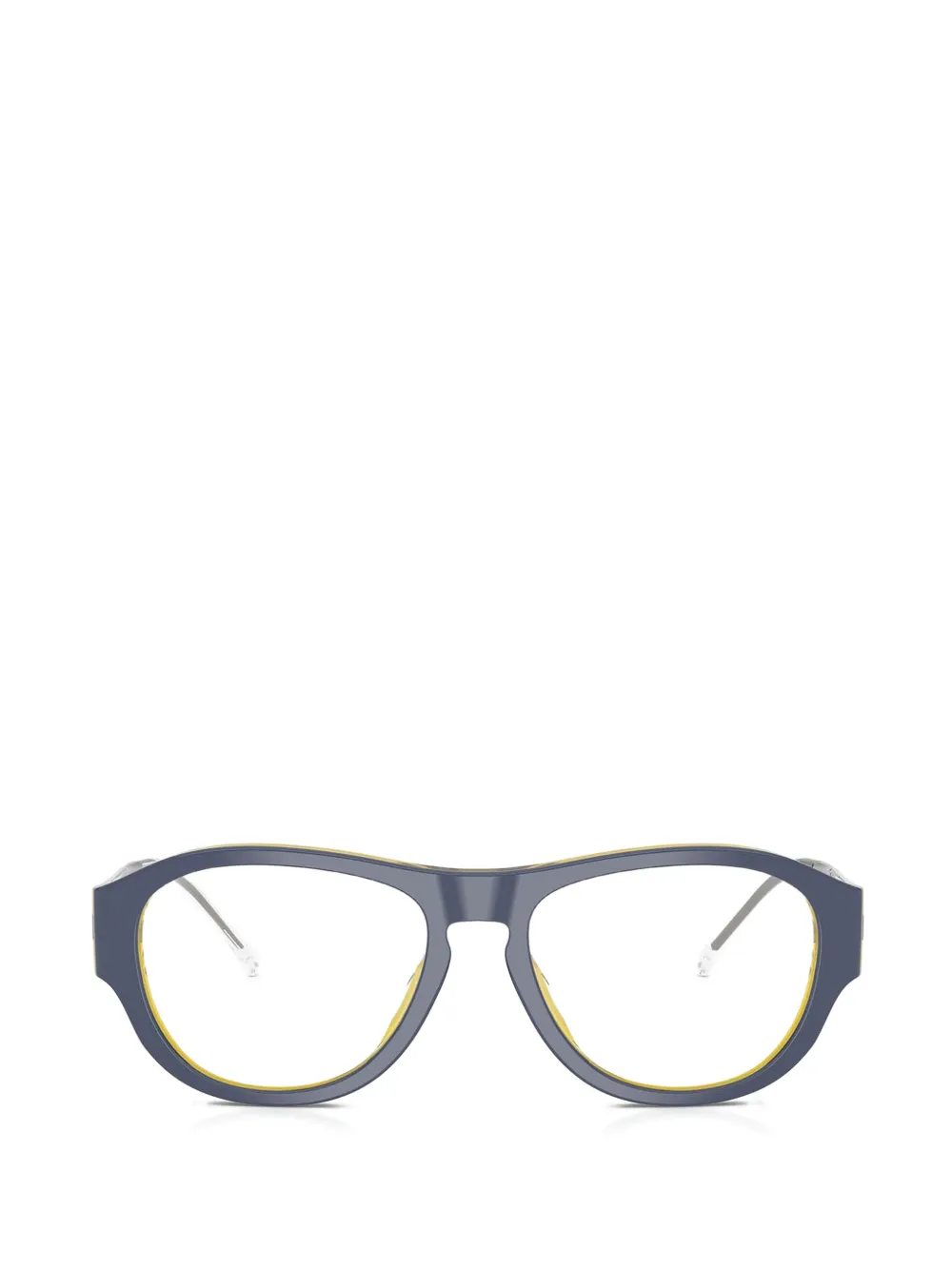 Diesel geometric-frame glasses - Blau