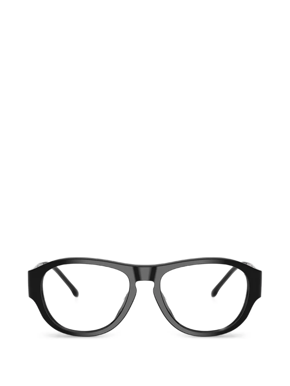Diesel logo-plaque pilot-frame glasses - Nero