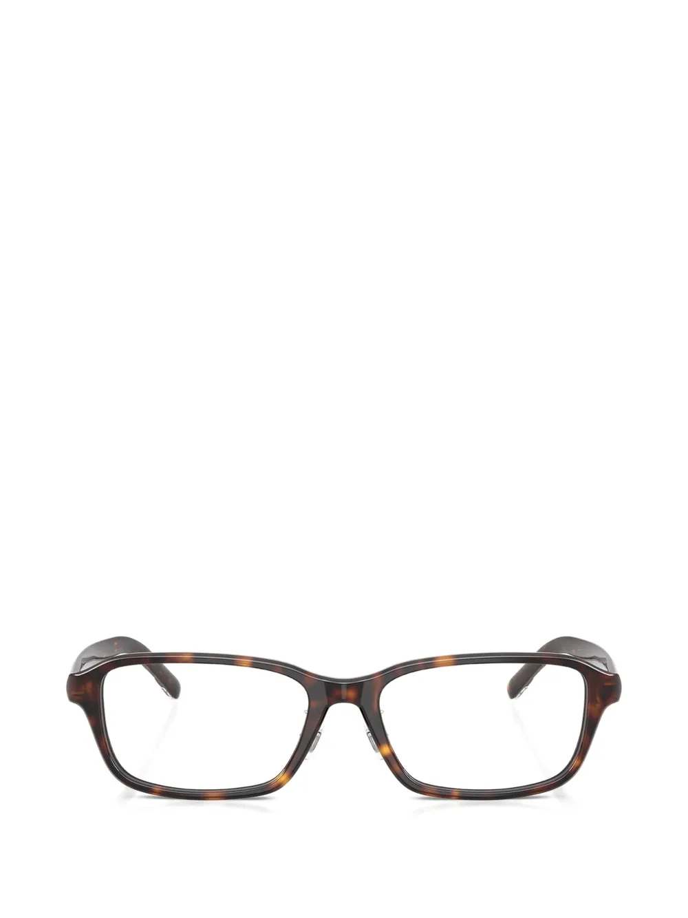 Diesel tortoiseshell-effect rectangle-frame glasses - Braun
