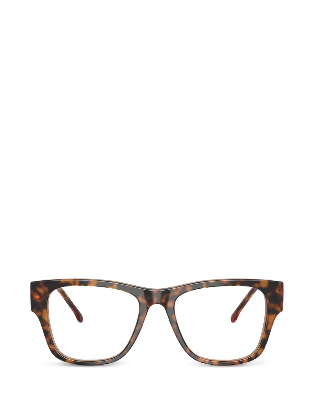 Diesel tortoiseshell-effect square-frame glasses - Marrone