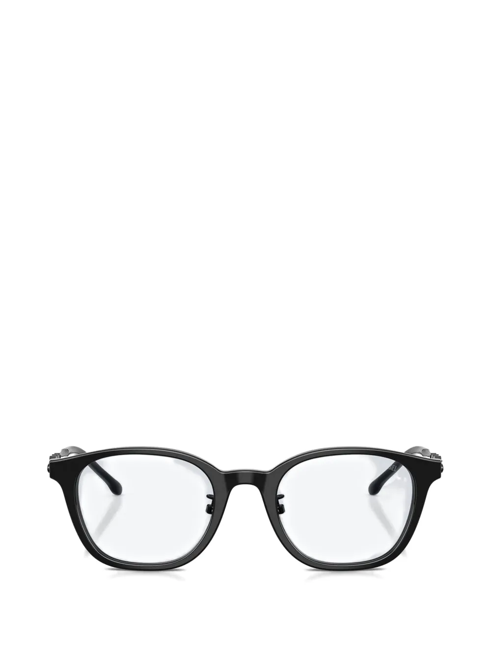Diesel cut-out temple round-frame glasses - Schwarz