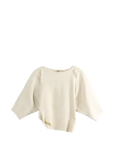 Cortana asymmetric cropped top