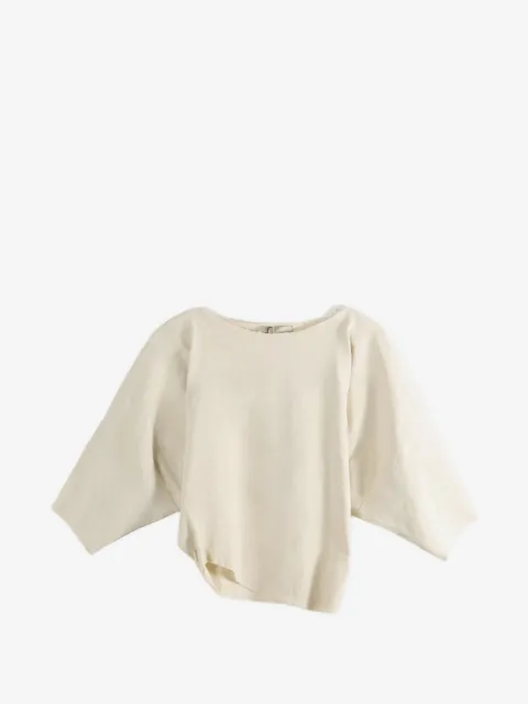 Cortana haut crop à design asymétrique