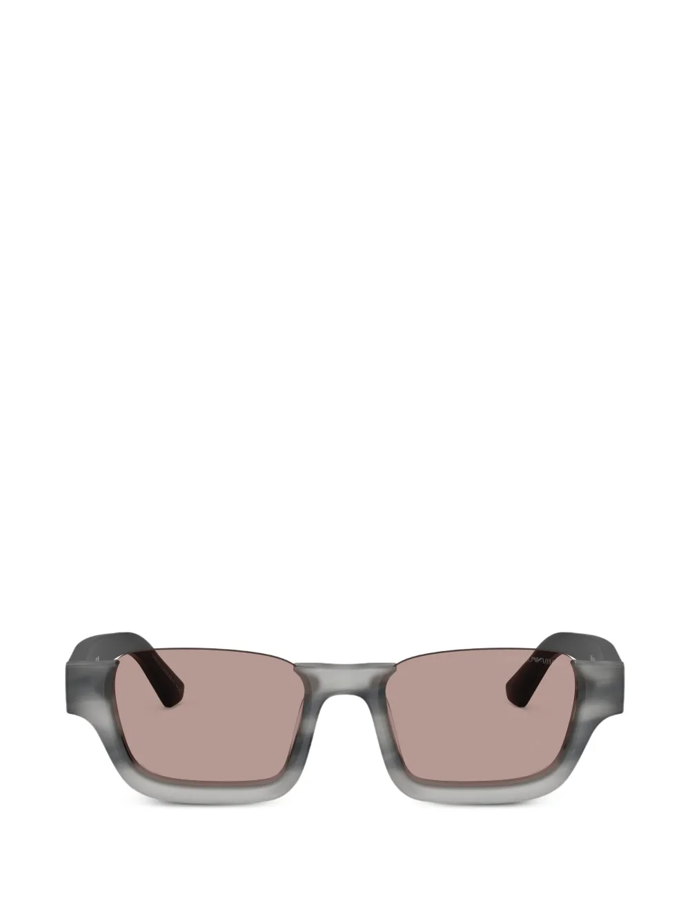 Emporio Armani rectangle-frame sunglasses - Grigio