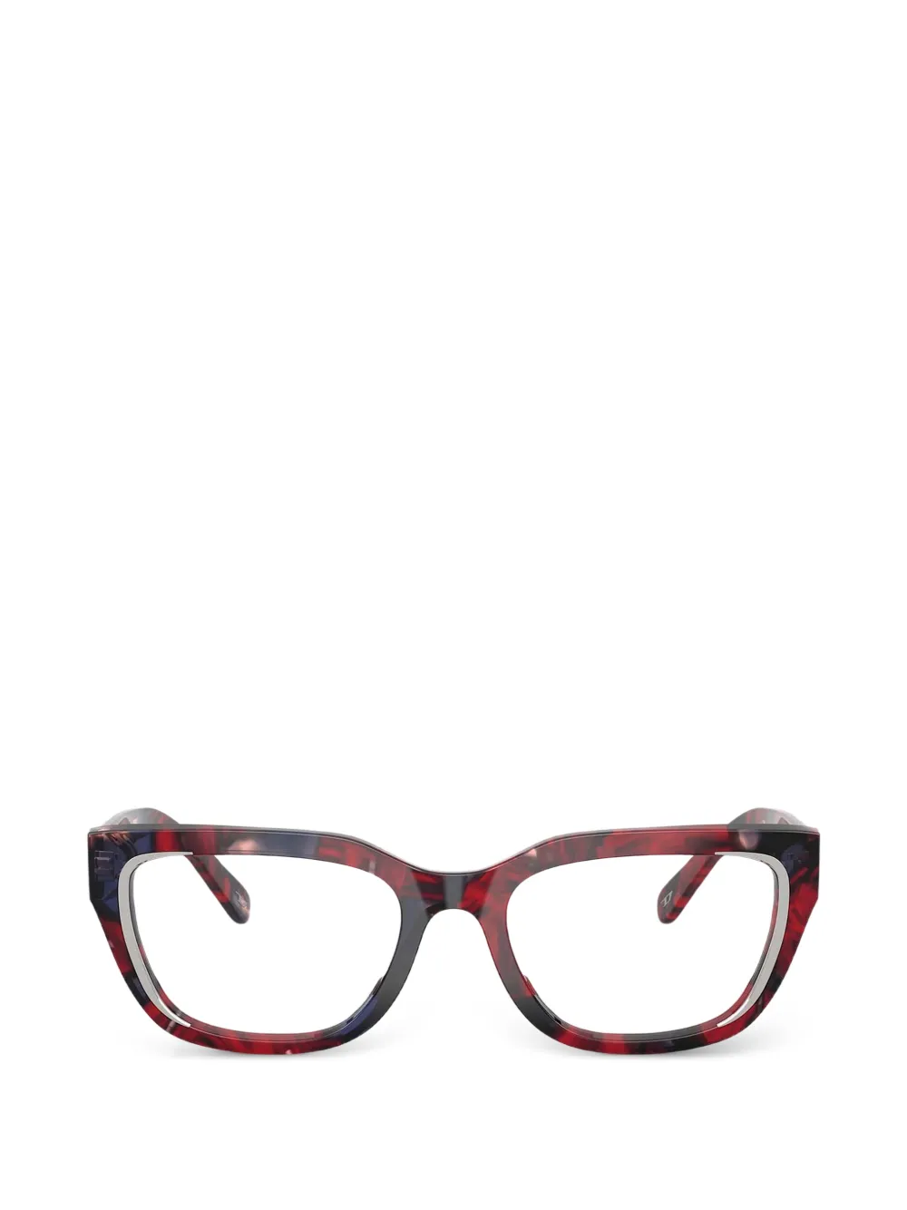 Diesel tortoiseshell-effect glasses - Rosso