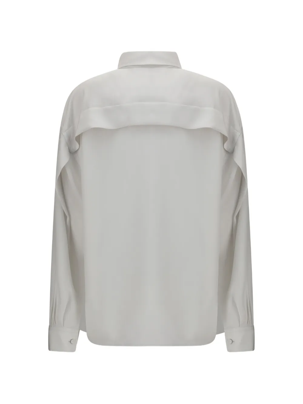 Calvin Klein Amari blouse met verborgen plakkaat Wit