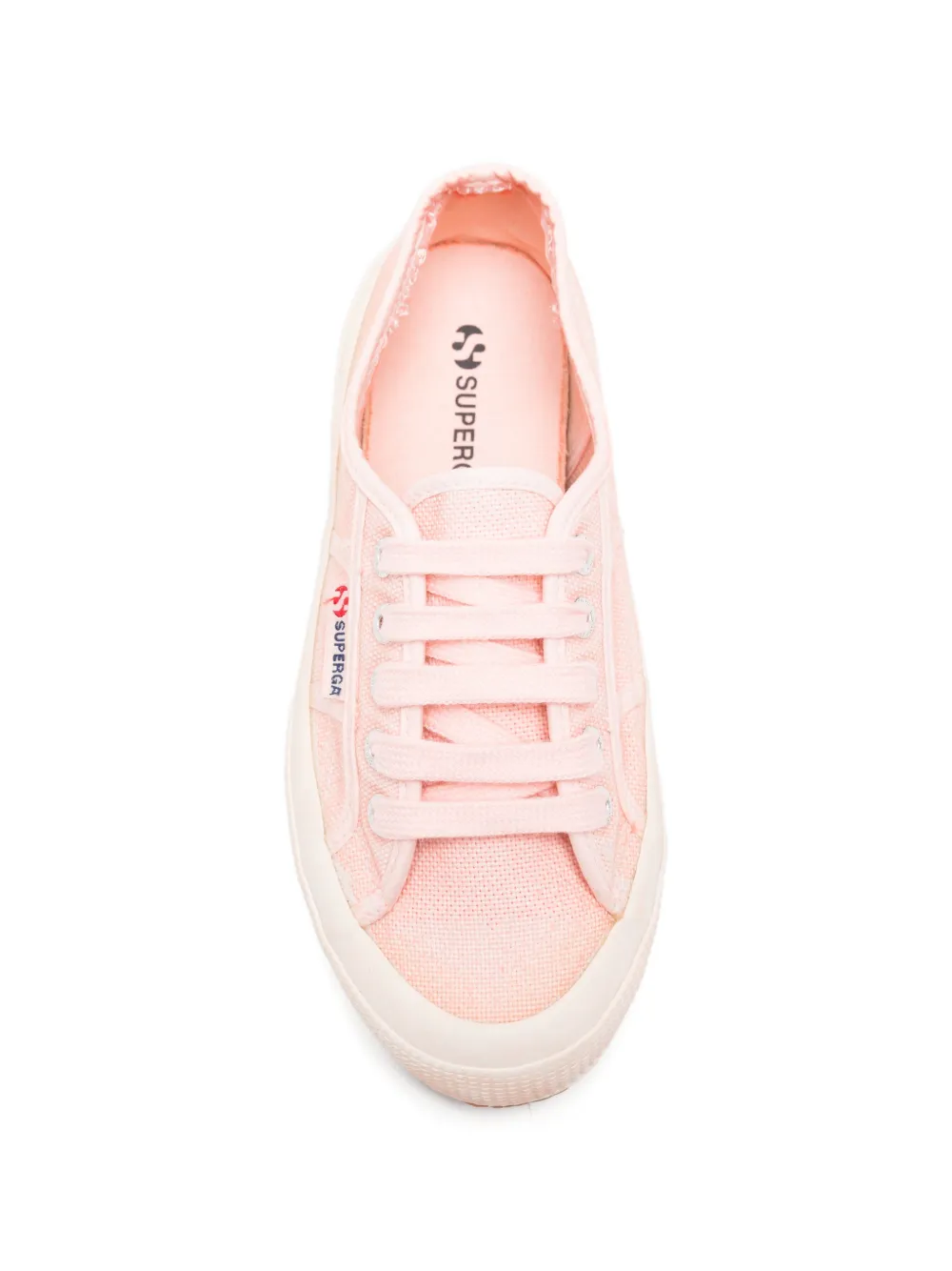 Superga lace-up canvas sneakers Roze