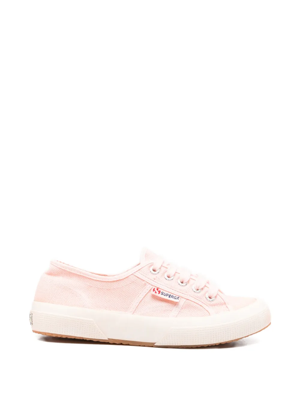 Superga lace-up canvas sneakers Roze